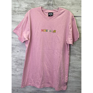 Icecream Billionaire Boys Club Shirt Mens M Pink Short Sleeve Graphic Pharrell